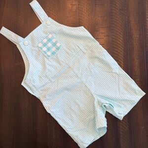 munki munki Aqua Gingham Boys Shortall